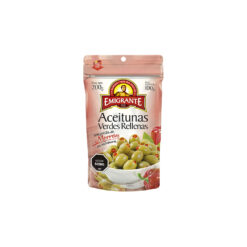 ACEITUNAS EMIGRANTE VERDE C/MORRON D P 100 GRS
