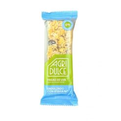 BARRA DE CEREAL AGRIDULCE PASAS DE UVA C/STEVIA