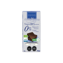 CHOCOLATE NEGRO 55% CACAO S/AZUCAR ANTIU 100G