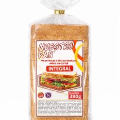 NUESTRO PAN DE MOLDE INTEGRAL L/GLUTEN 380G
