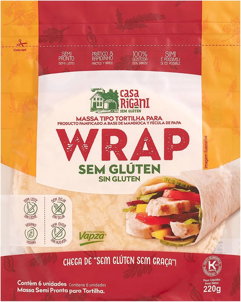 WRAPS SIN GLUTEN CASA RIGANI 220G
