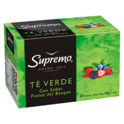 TE SUPREMO VERDE C/FRUTOS DEL BOSQUE