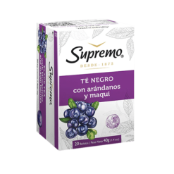 TE SUPREMO NEGRO C/ARANDANOS Y MAQUI