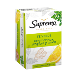 TE SUPREMO VERDE C/MORINGA JENGIBRE Y LIMON