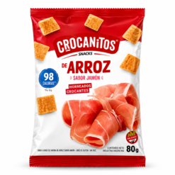 SNACK DE ARROZ JAMON CROCANITOS 80G