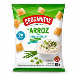 SNACK DE ARROZ CREMA CEBOLLA CROCANITOS 80G