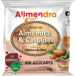 ALFAJOR MANI S/AZUCAR ALIMENDRA