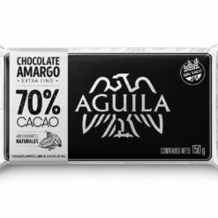CHOCOLATE 70% CACAO L/GLUTEN AGUILA 150G