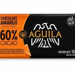 CHOCOLATE 60% CACAO Y NARANJA L/GLUTEN AGUILA 100G
