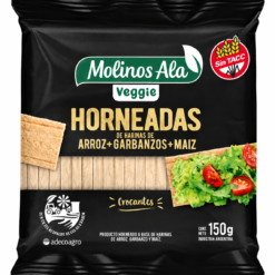 TOSTADAS VEGGIE L/GLUTEN MOLINOS ALA 150G