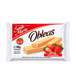 GALLETAS OBLEAS FRUTILLA L/GLUTEN SANTA MARIA 90G